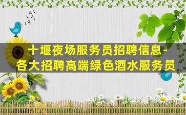 十堰夜场服务员招聘信息-各大招聘高端绿色酒水服务员
